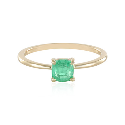 9K Colombian Emerald Gold Ring