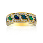 14K Lightning Ridge Black Opal Gold Ring (CIRARI)