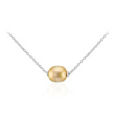 Kabira Golden South Sea Pearl Silver Necklace (TPC)