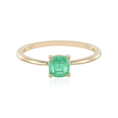 9K Colombian Emerald Gold Ring