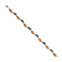 Baltic Amber Silver Bracelet