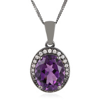 Amethyst Silver Necklace