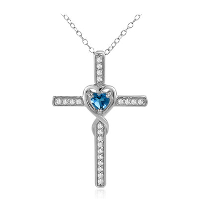 London Blue Topaz Silver Necklace