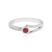 Tanzanian Ruby Silver Ring