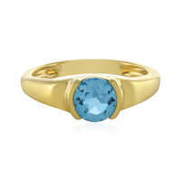 Swiss Blue Topaz Silver Ring