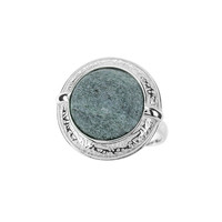 Fuchsite Silver Ring