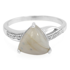 Botswana Agate Silver Ring