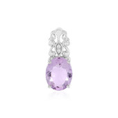 Rose de France Amethyst Silver Pendant