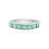 Colombian Emerald Silver Ring