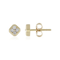 9K I2 (I) Diamond Gold Earrings