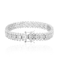 White Topaz Silver Bracelet