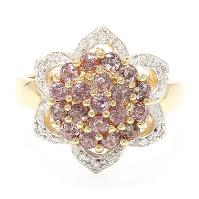 18K Unheated Padparadscha Sapphire Gold Ring (AMAYANI)