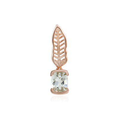 Green Amethyst Silver Pendant (MONOSONO COLLECTION)