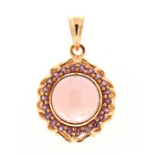 14K Brazilian Morganite Gold Pendant