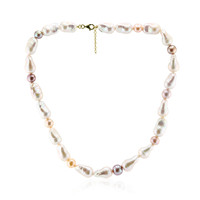 White Freshwater Pearl Silver Necklace (TPC)