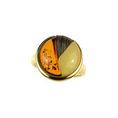 Baltic Amber Silver Ring (dagen)