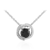 Black Sapphire Silver Necklace