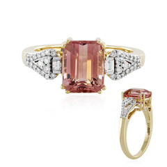 18K Peach Tourmaline Gold Ring (D'vyere)