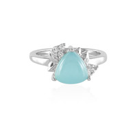 Blue Chalcedony Silver Ring