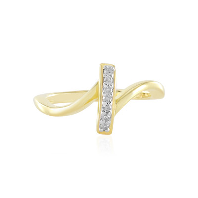 I2 (I) Diamond Silver Ring