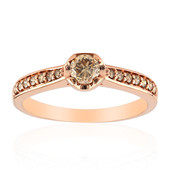 9K VS1 Argyle Rose De France Diamond Gold Ring (Annette)