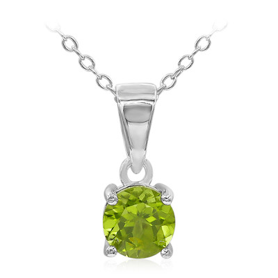 Burmese Peridot Silver Necklace