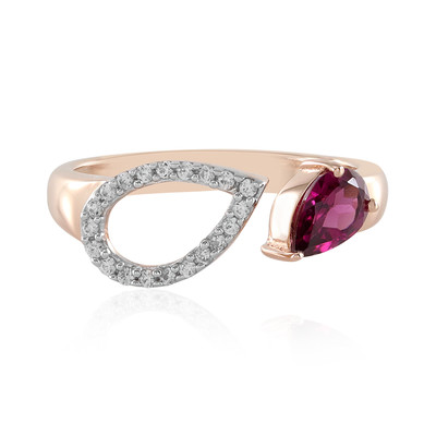 Rhodolite Silver Ring