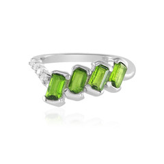 Russian Diopside Silver Ring