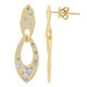 9K SI1 (G) Diamond Gold Earrings (Annette)