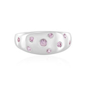 Pink Sapphire Silver Ring