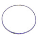 Tanzanite Silver Necklace (Gems en Vogue)