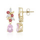 9K Kunzite Gold Earrings (Adela Gold)