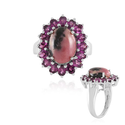 Rhodonite Silver Ring