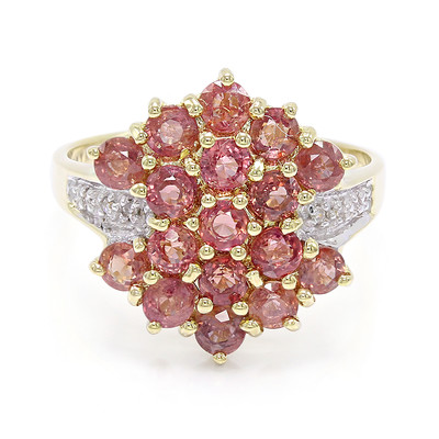 18K Unheated Padparadscha Sapphire Gold Ring (AMAYANI)