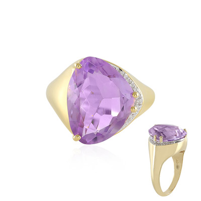 14K Rose de France Amethyst Gold Ring (SUHANA)