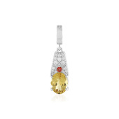 Yellow Beryl Silver Pendant