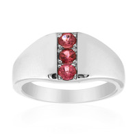 Pink Tourmaline Silver Ring