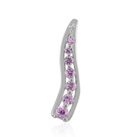 Pink Sapphire Silver Pendant