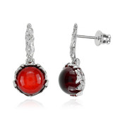 Colombian red Amber Silver Earrings (dagen)