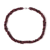 Ruby Silver Necklace