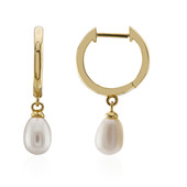 White Freshwater Pearl Silver Earrings