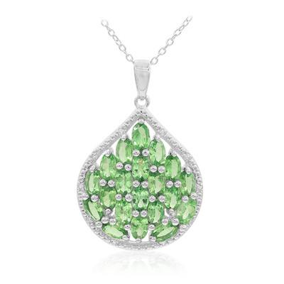 Tsavorite Silver Necklace