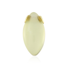 Yellow Agate Silver Pendant