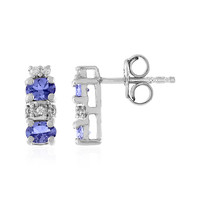 Tanzanite Silver Earrings