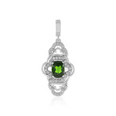 Russian Diopside Silver Pendant