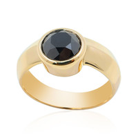 9K Black Diamond Gold Ring (de Melo)