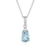 Sky Blue Topaz Silver Necklace