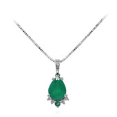 14K AAA Zambian Emerald Gold Necklace (CIRARI)