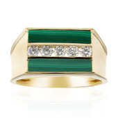 14K Malachite Gold Ring (CIRARI)