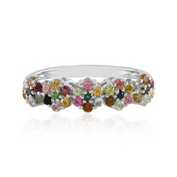 Fancy Tourmaline Silver Ring